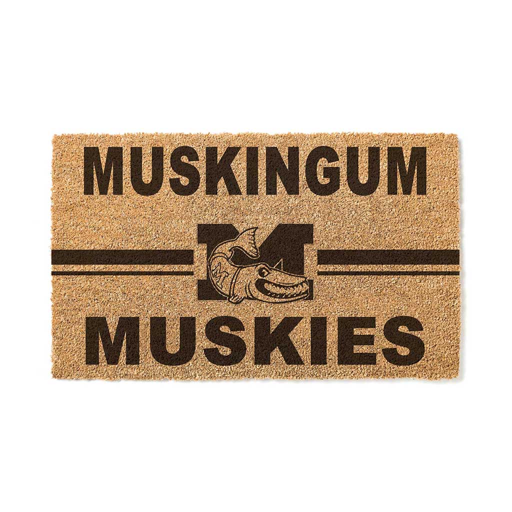 Team Coir Doormat Team Logo Muskingum Fighting Muskies