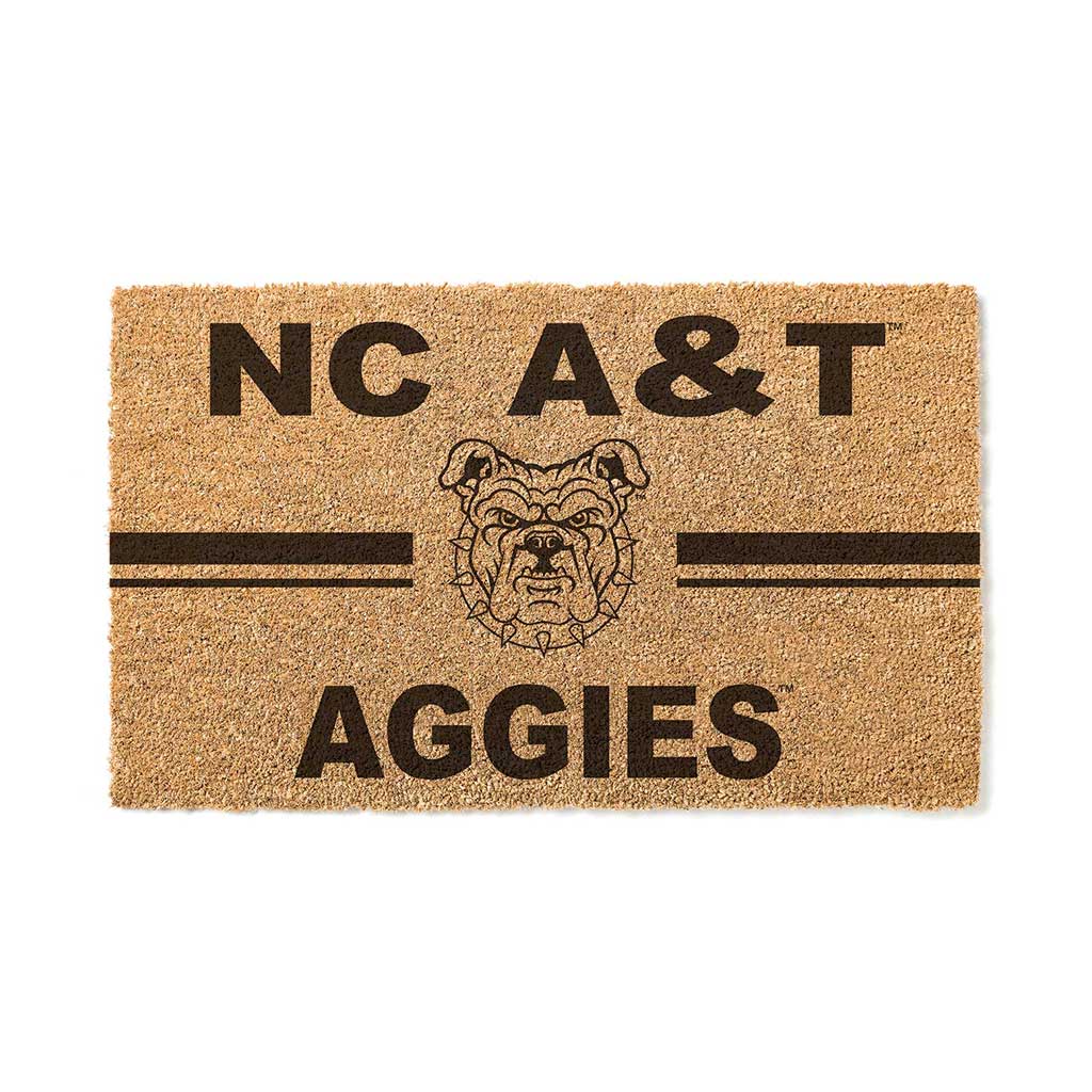 Team Coir Doormat Team Logo North Carolina A&T Aggies