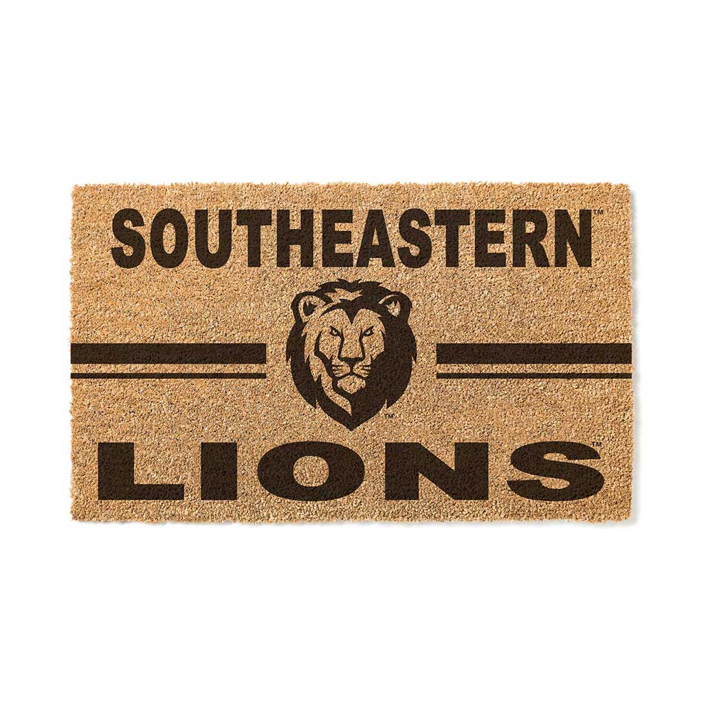 Team Coir Doormat Team Logo Southeastern Louisiana Lions