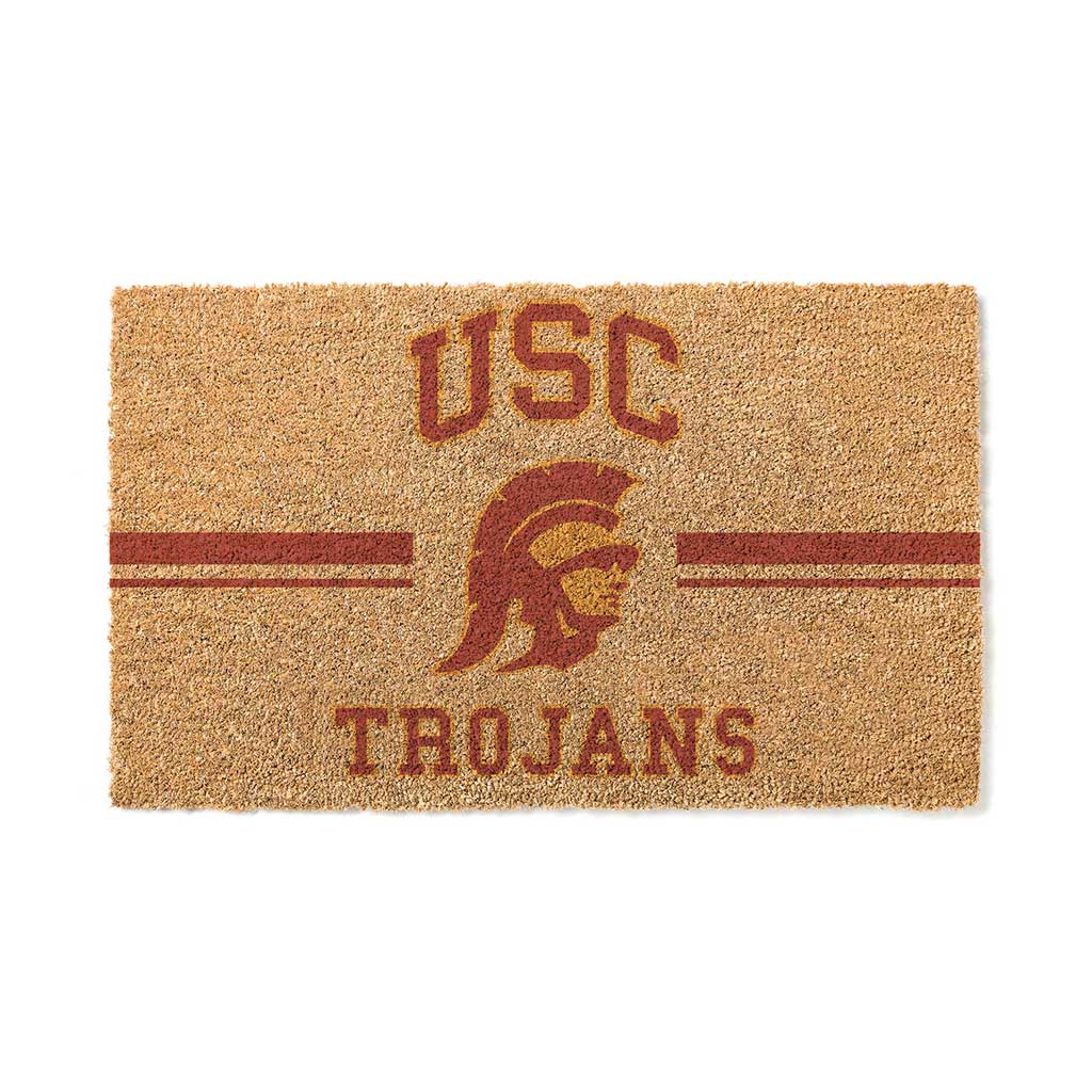 Team Coir Doormat Team Logo Southern California Trojans