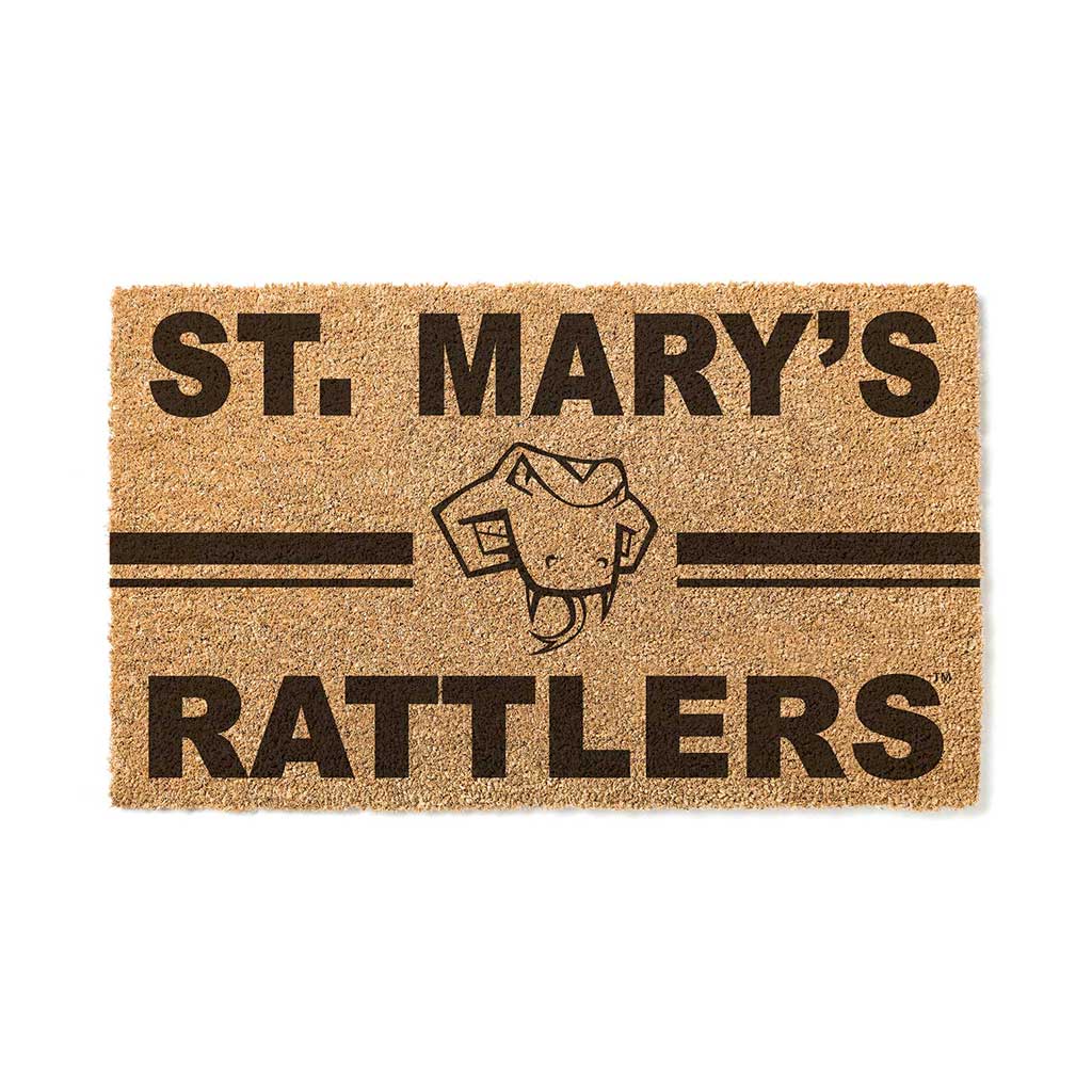 Team Coir Doormat Team Logo St Mary's (San Antonio) Rattlers