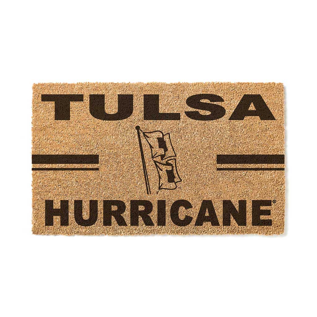 Team Coir Doormat Team Logo Tulsa Golden Hurricane