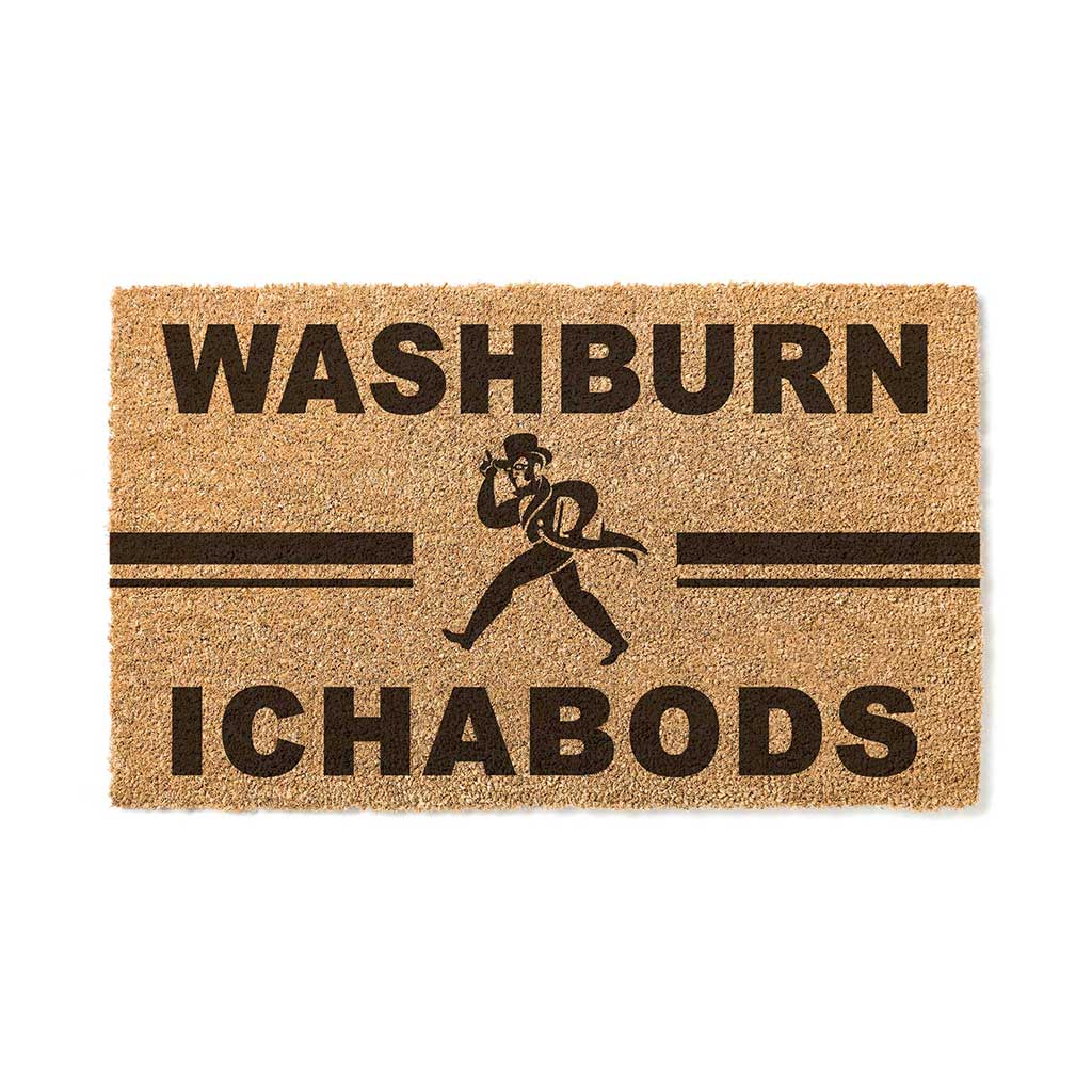 Team Coir Doormat Team Logo Washburn Ichabods