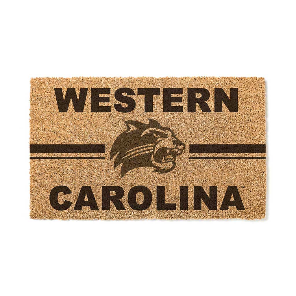 Team Coir Doormat Team Logo Western Carolina Catamounts Alt. Vers