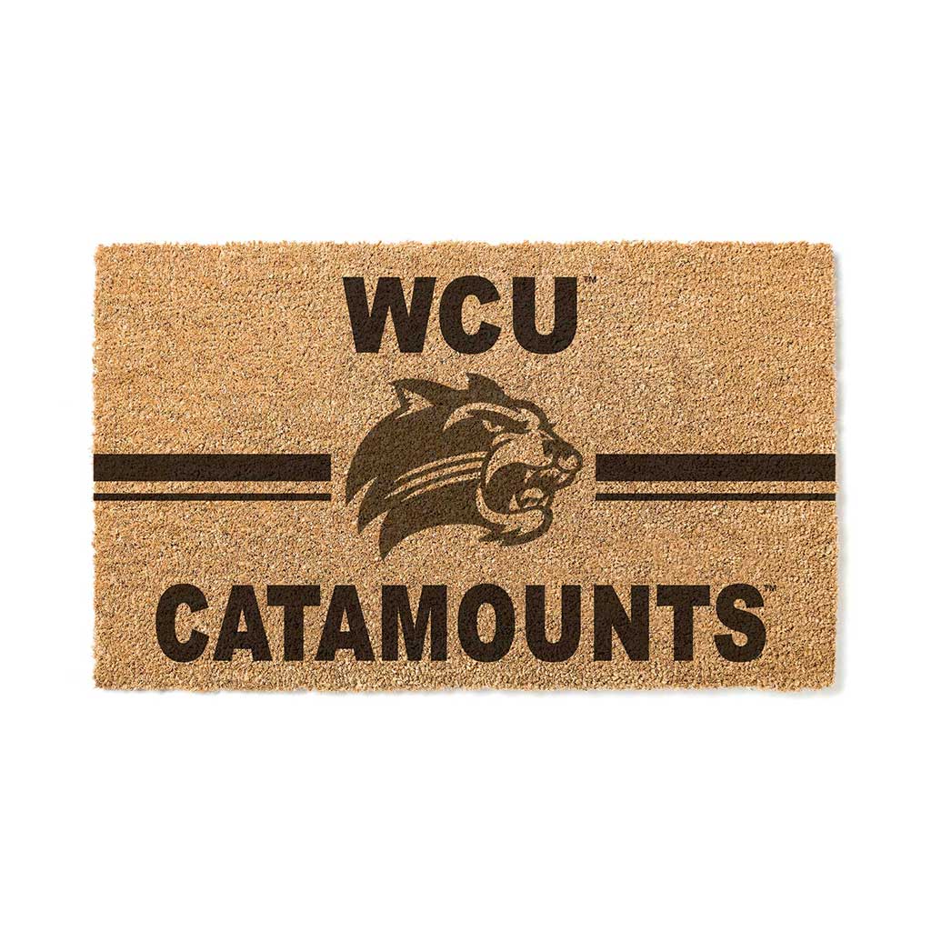 Team Coir Doormat Team Logo Western Carolina Catamounts