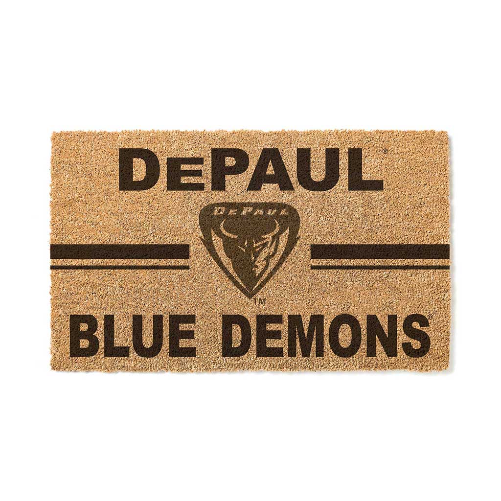Team Coir Doormat Team Logo DePaul Blue Demons