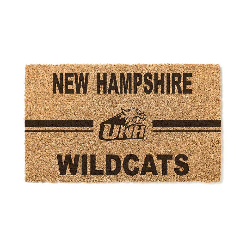 Team Coir Doormat Team Logo University of New Hampshire Wildcats