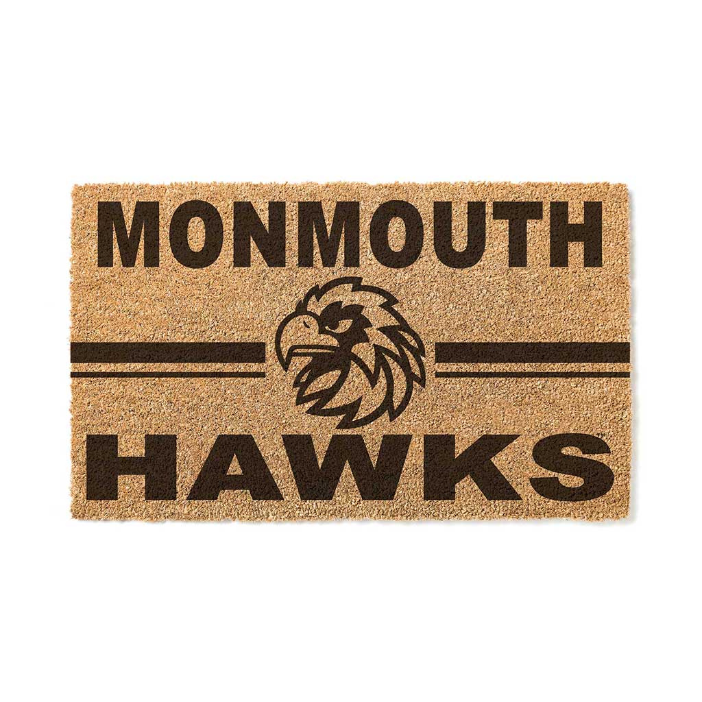 Team Coir Doormat Team Logo Monmouth Hawks