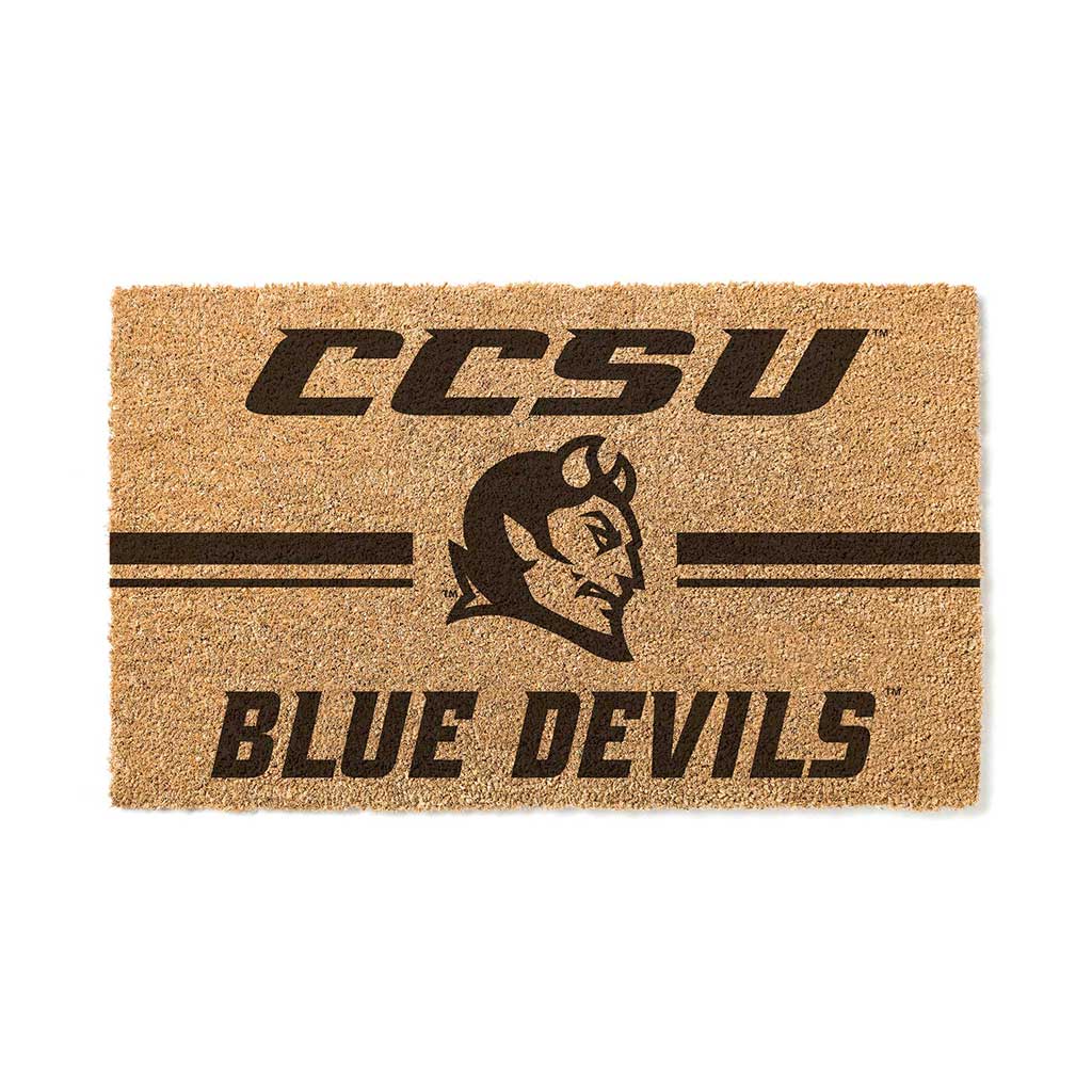 Team Coir Doormat Team Logo Central Connecticut State Blue Devils