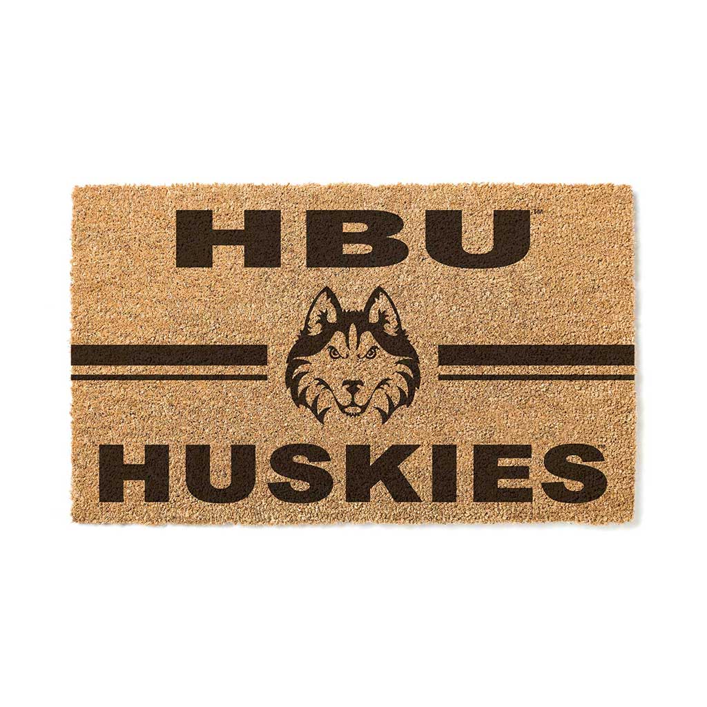 Team Coir Doormat Team Logo Houston Baptist Huskies