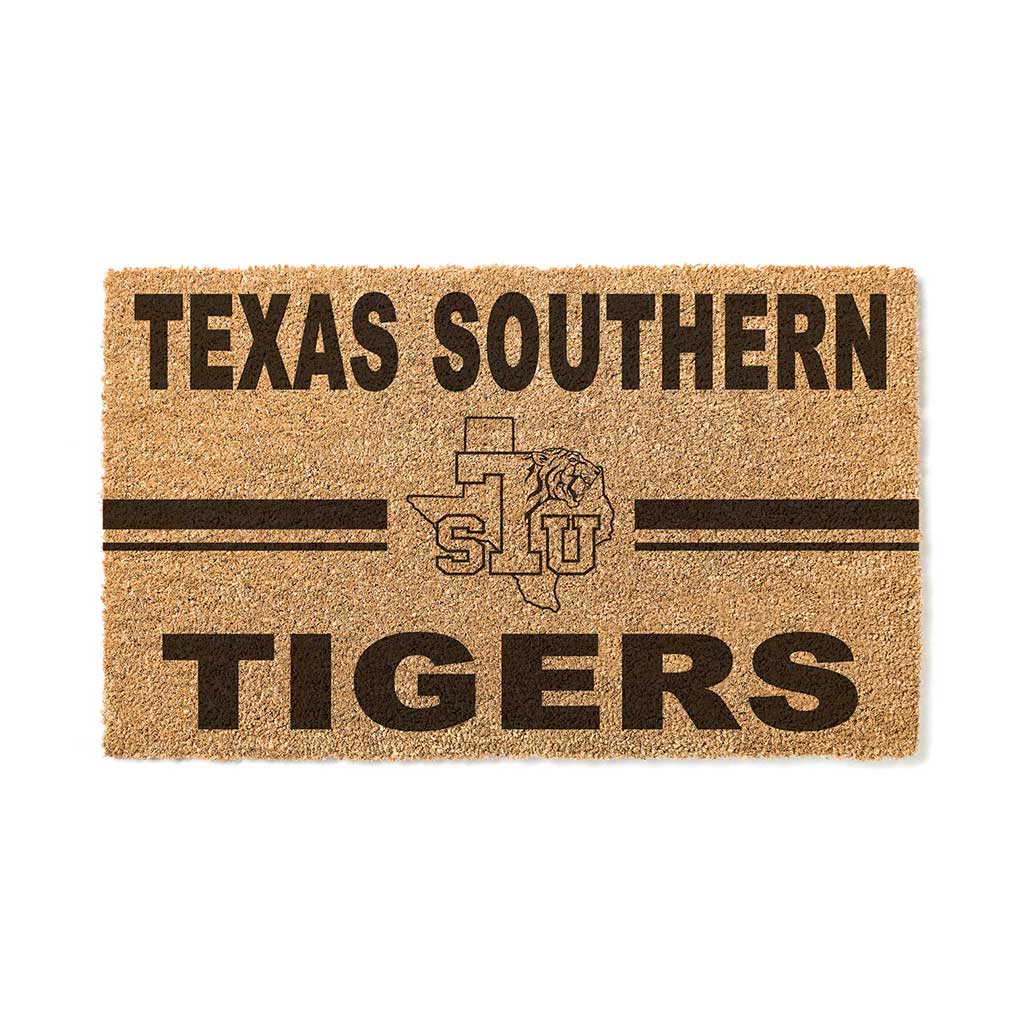 Team Coir Doormat Team Logo Texas Southern Tigers