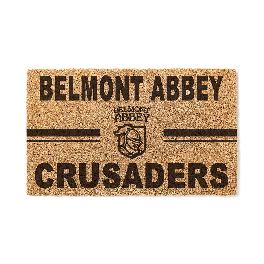 Team Coir Doormat Team Logo Belmont Abbey College CRUSADERS
