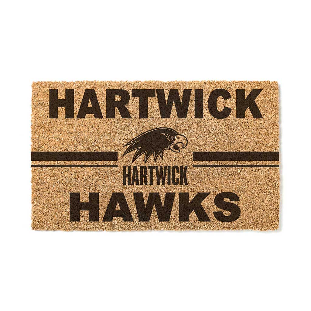 Team Coir Doormat Team Logo Hartwick College HAWKS