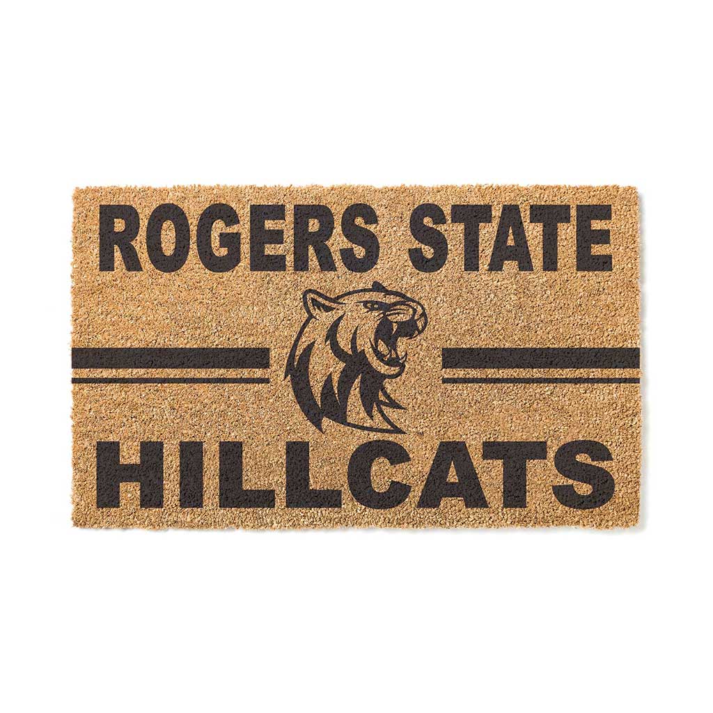Team Coir Doormat Team Logo Rogers State University Hillcats