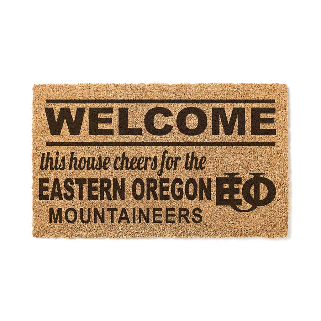 Team Coir Doormat Welcome Eastern Oregon University Mountaineers