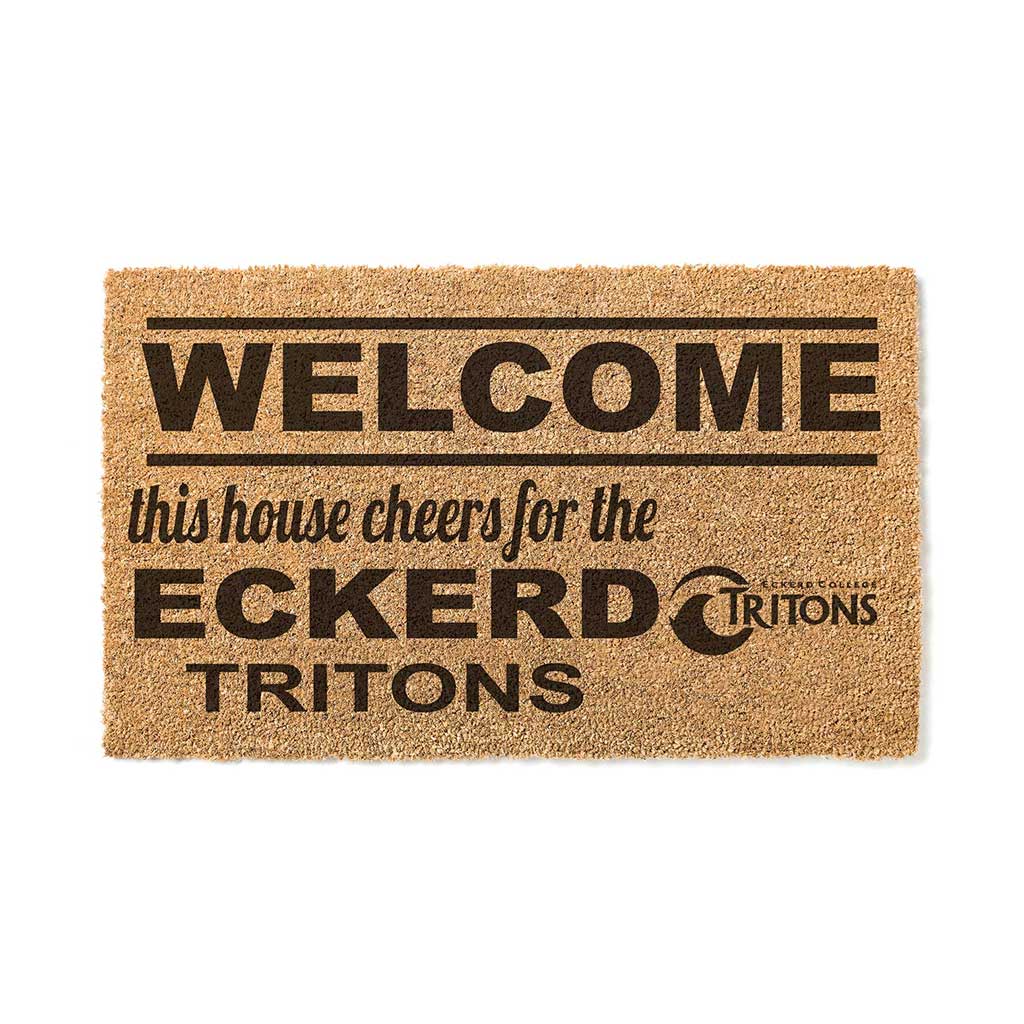 Team Coir Doormat Welcome Eckerd College Tritons