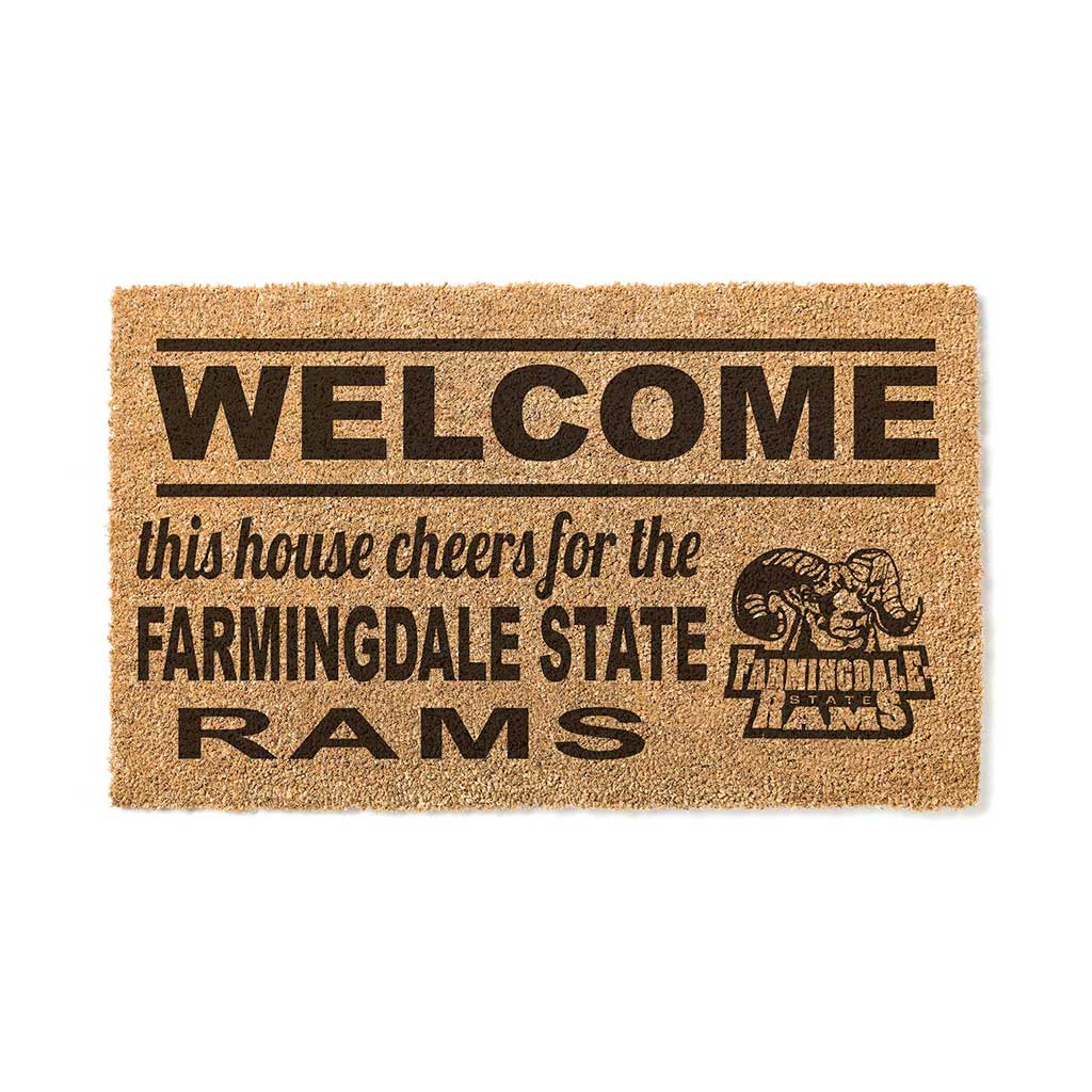 Team Coir Doormat Welcome Farmingdale State College (SUNY) Rams