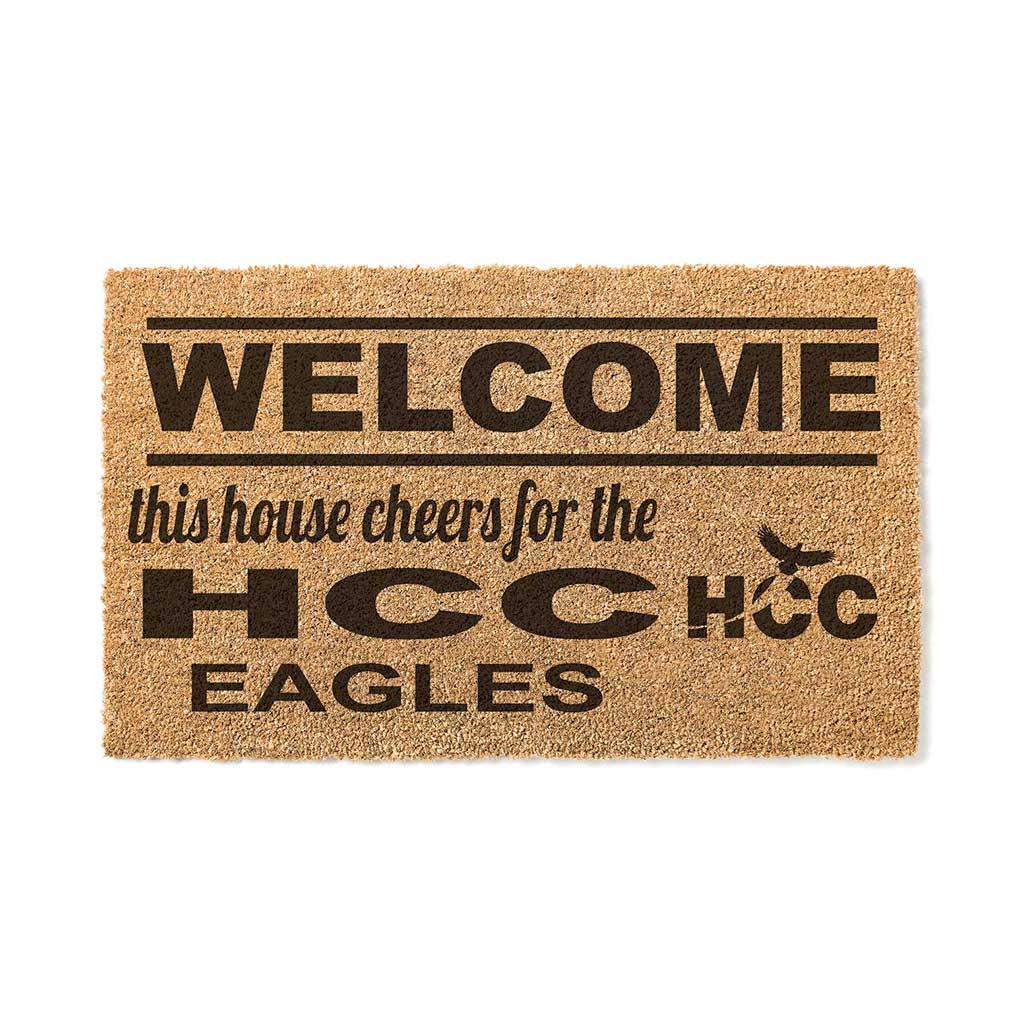 Team Coir Doormat Welcome Houston Community College Eagles
