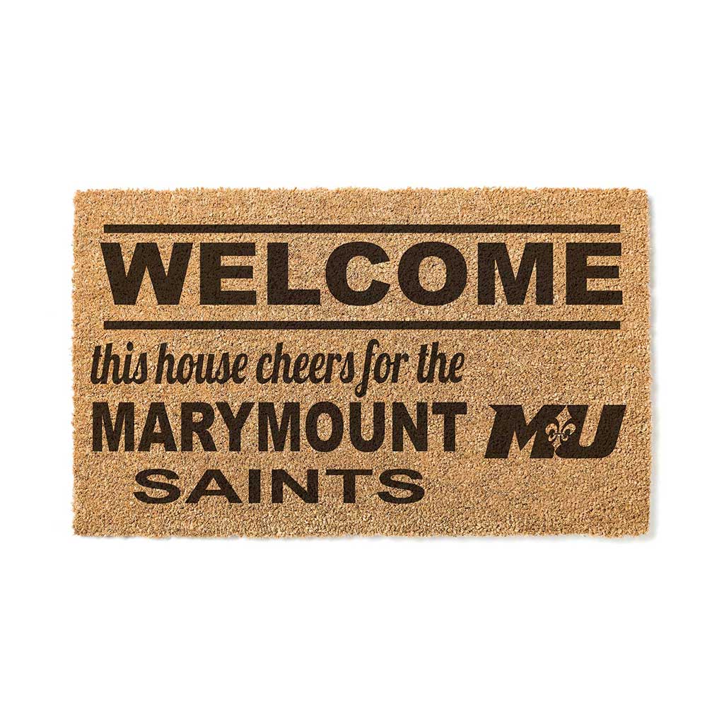 Team Coir Doormat Welcome Marymount University Saints