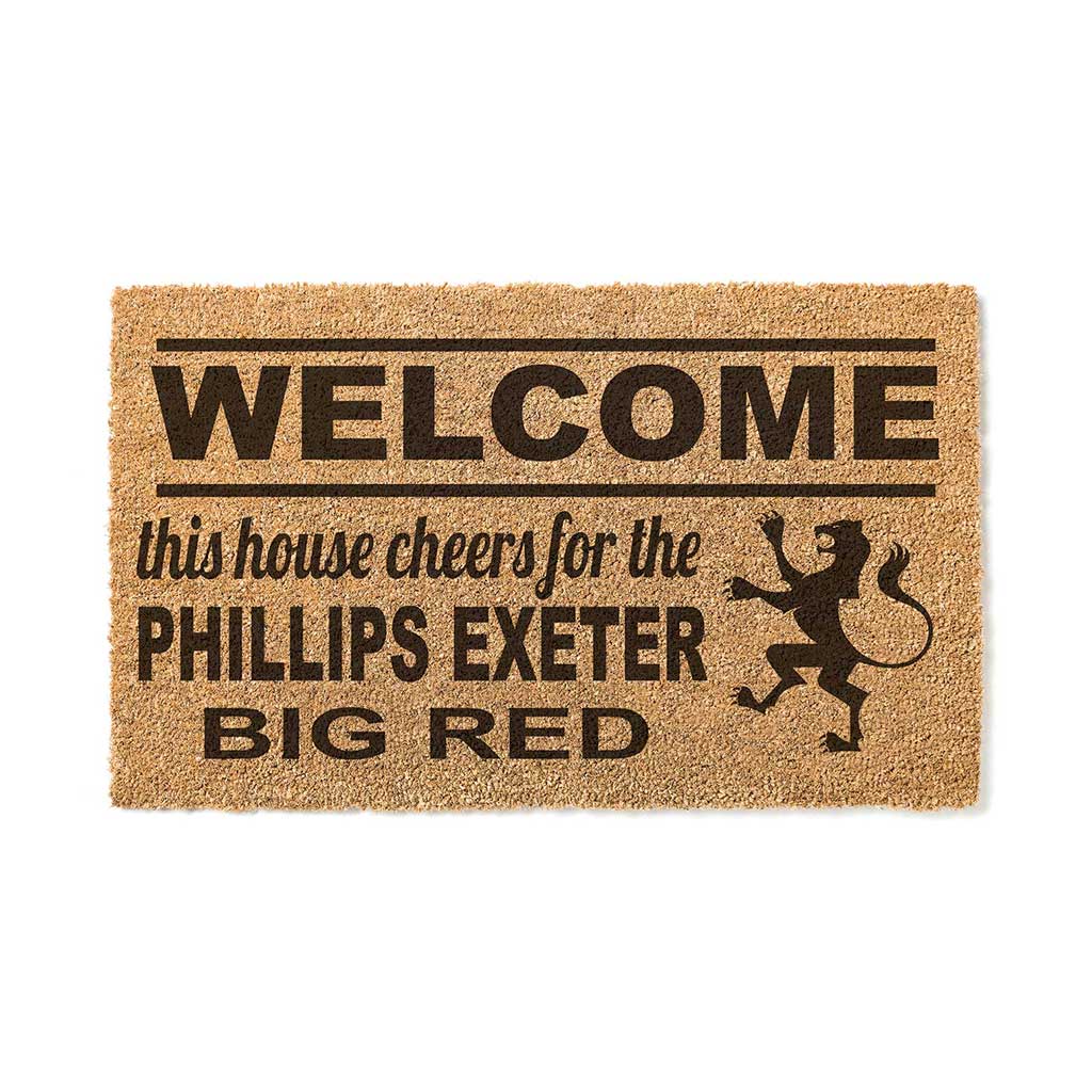 Team Coir Doormat Welcome Phillips Exeter Academy Big Reds