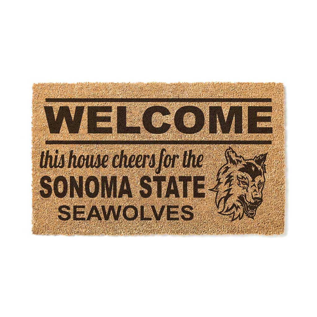 Team Coir Doormat Welcome Sonoma State University Seawolves