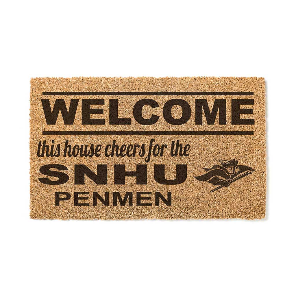 Team Coir Doormat Welcome Southern New Hampshire University Penmen