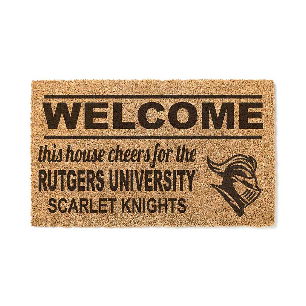 Team Coir Doormat Welcome Rutgers - Newark