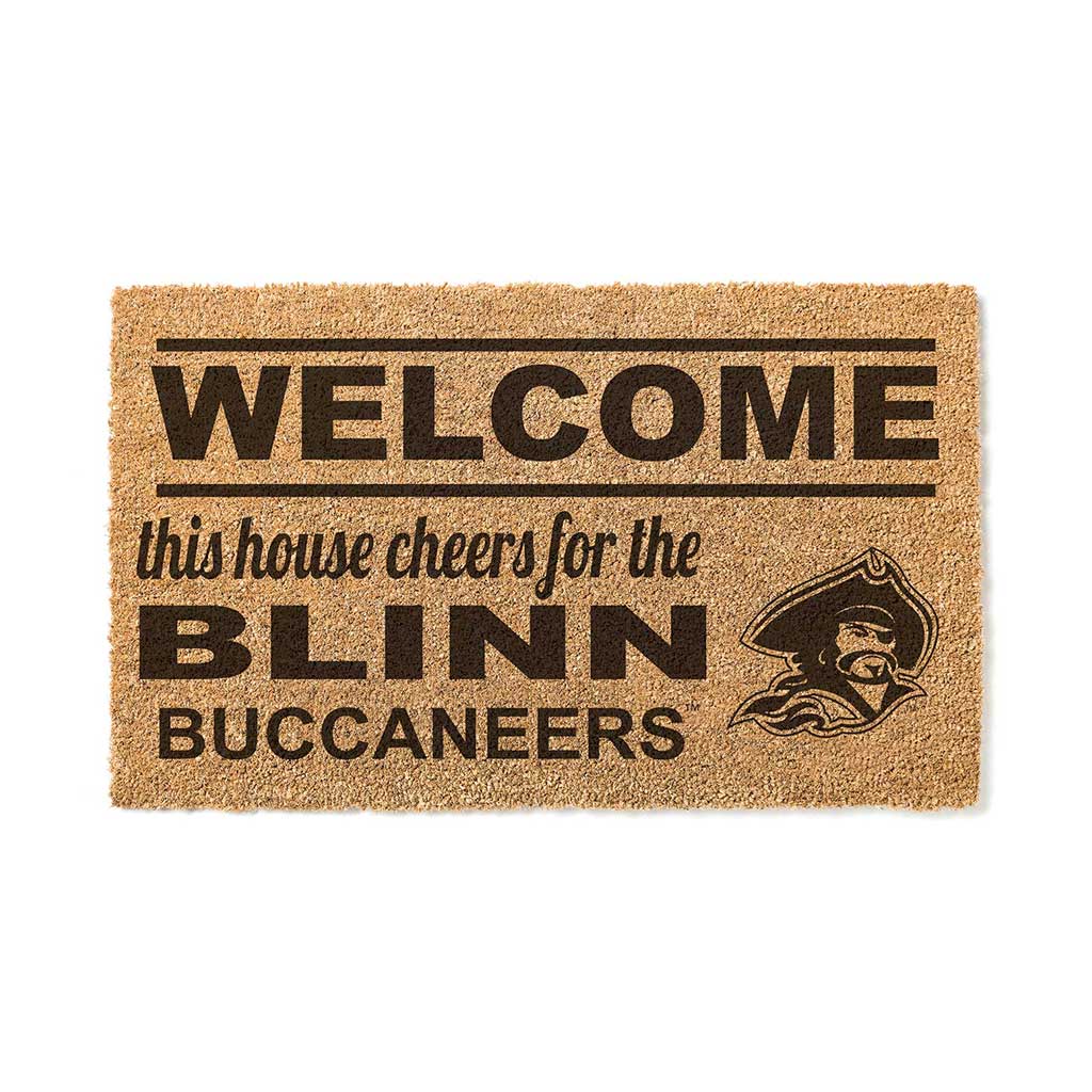 Team Coir Doormat Welcome Blinn College Buccaneers