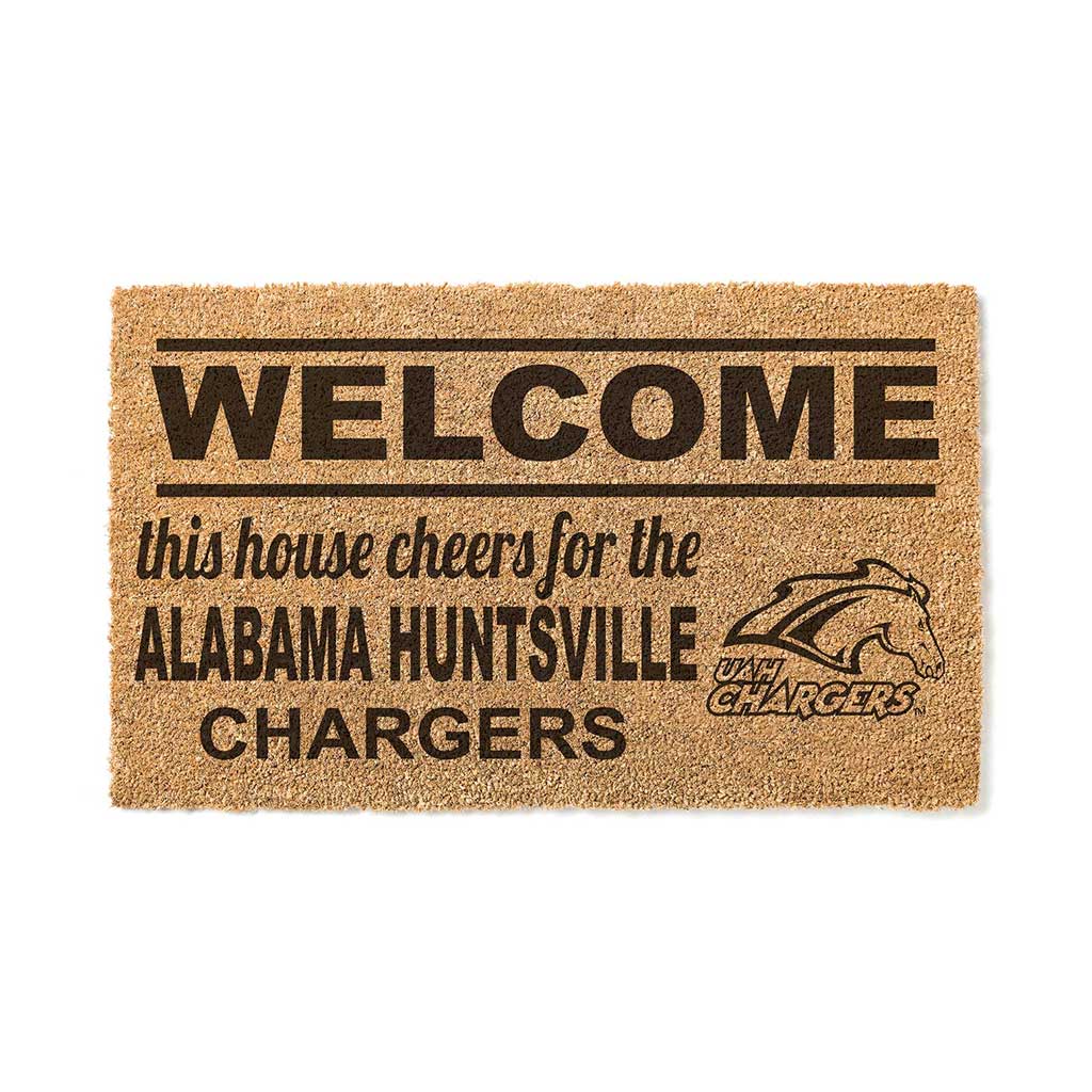 Team Coir Doormat Welcome Alabama Huntsville Chargers