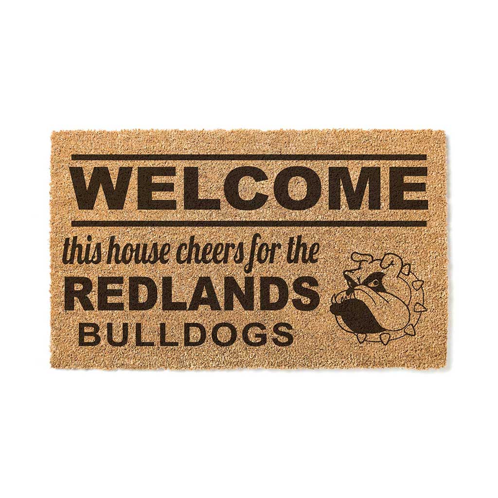 Team Coir Doormat Welcome University of Redlands Bulldogs