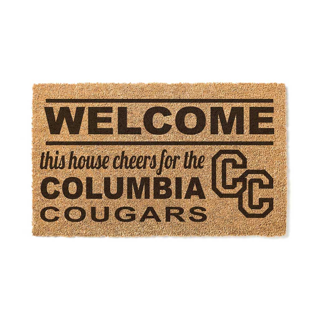 Team Coir Doormat Welcome Columbia College Lions