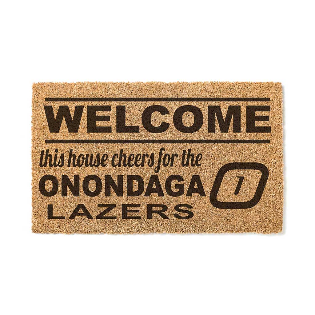 Team Coir Doormat Welcome Onondaga Community College Lazers