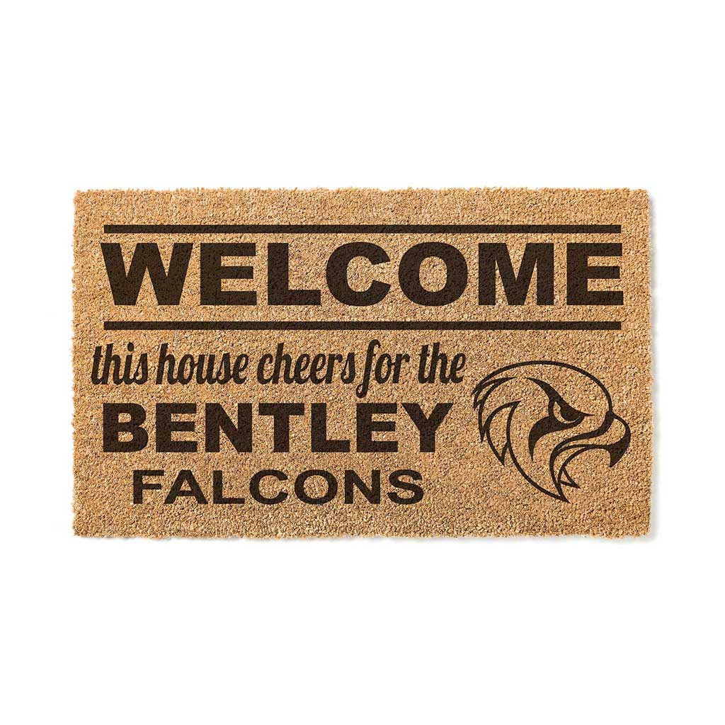 Team Coir Doormat Welcome Bentley University Falcons
