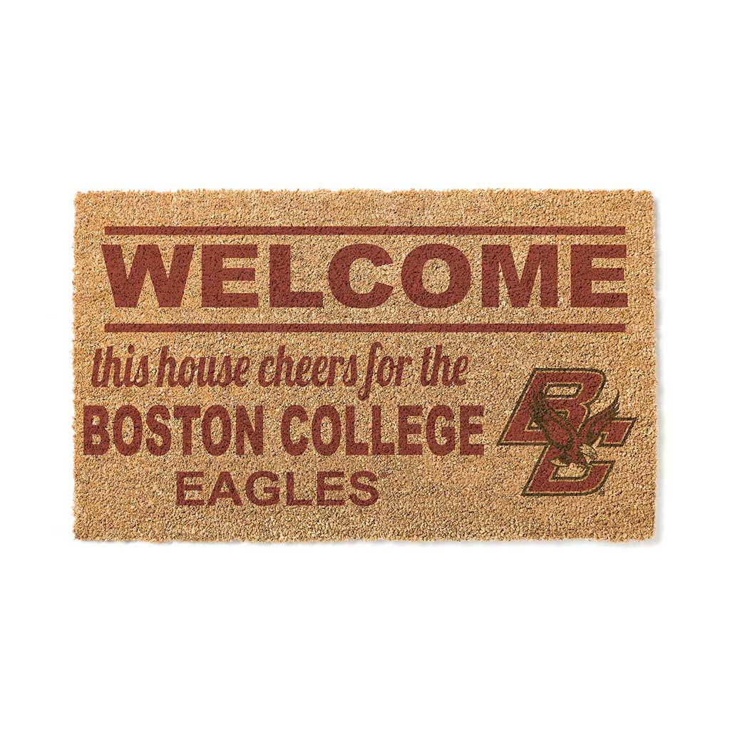 Team Coir Doormat Welcome Boston College Eagles