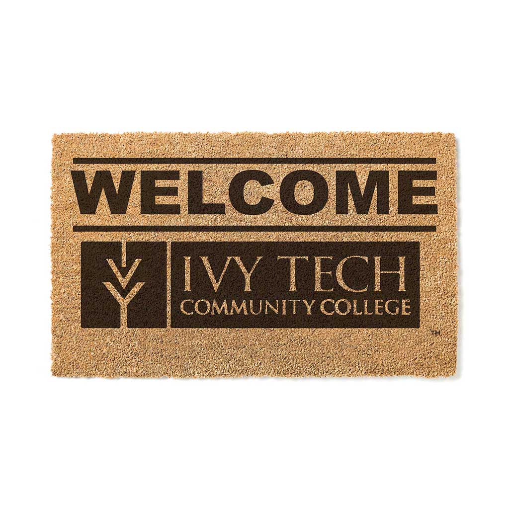 Team Coir Doormat Welcome Ivy Tech Community College of Indiana