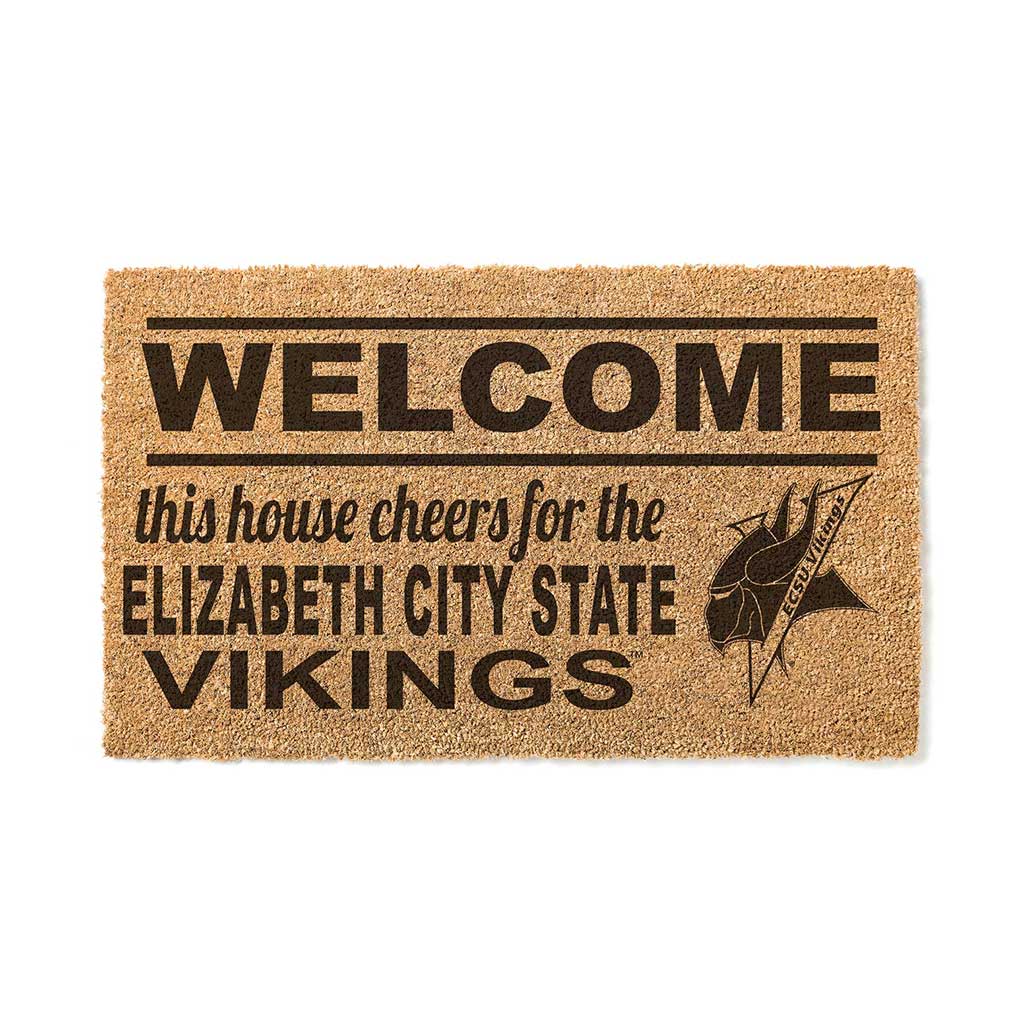 Team Coir Doormat Welcome Elizabeth City State Vikings