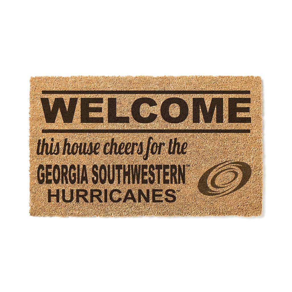 Team Coir Doormat Welcome Georgia Southwestern State Hurricanes