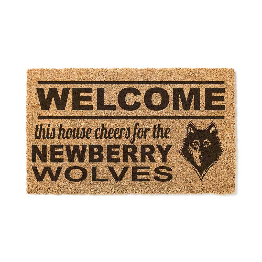 Team Coir Doormat Welcome Newberry College Wolves