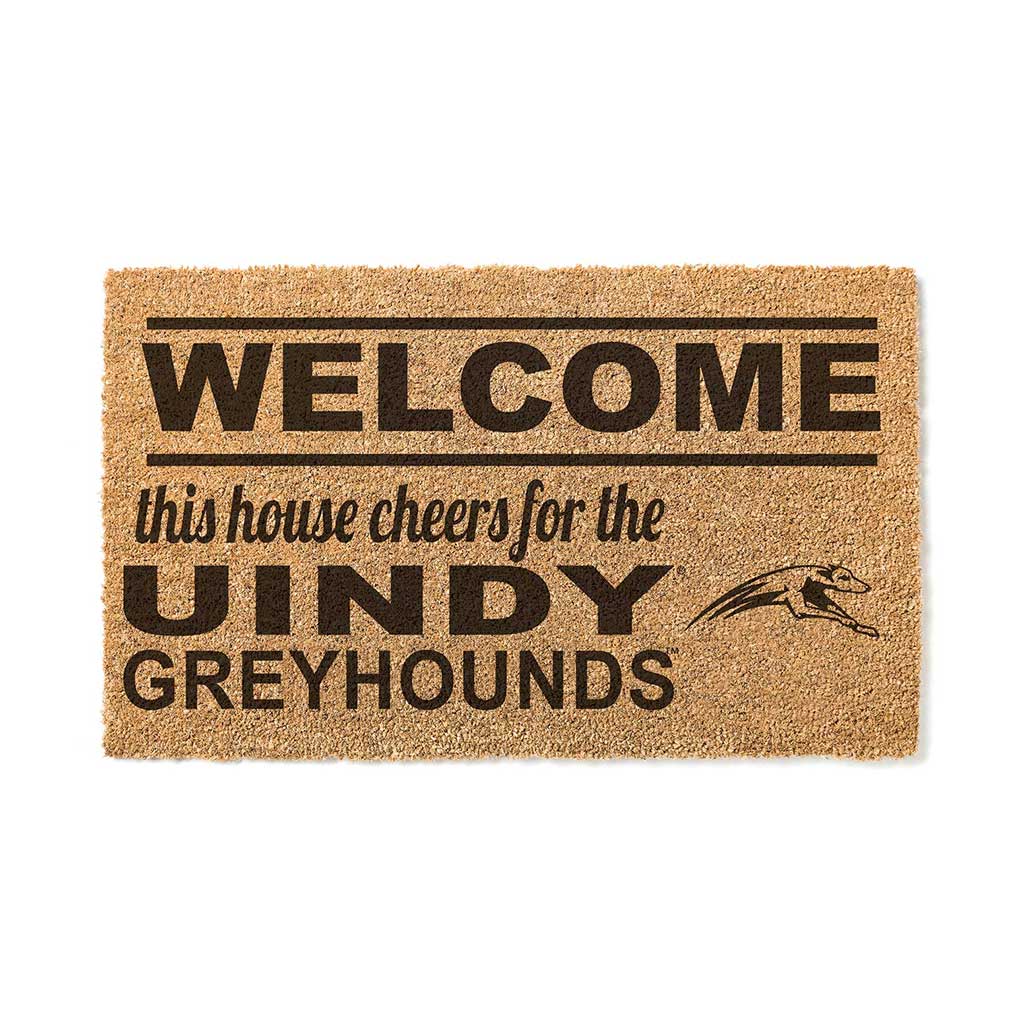 Team Coir Doormat Welcome University of Indianapolis Greyhounds