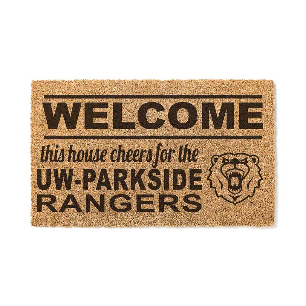 Team Coir Doormat Welcome University of Wisconsin Parkside Rangers
