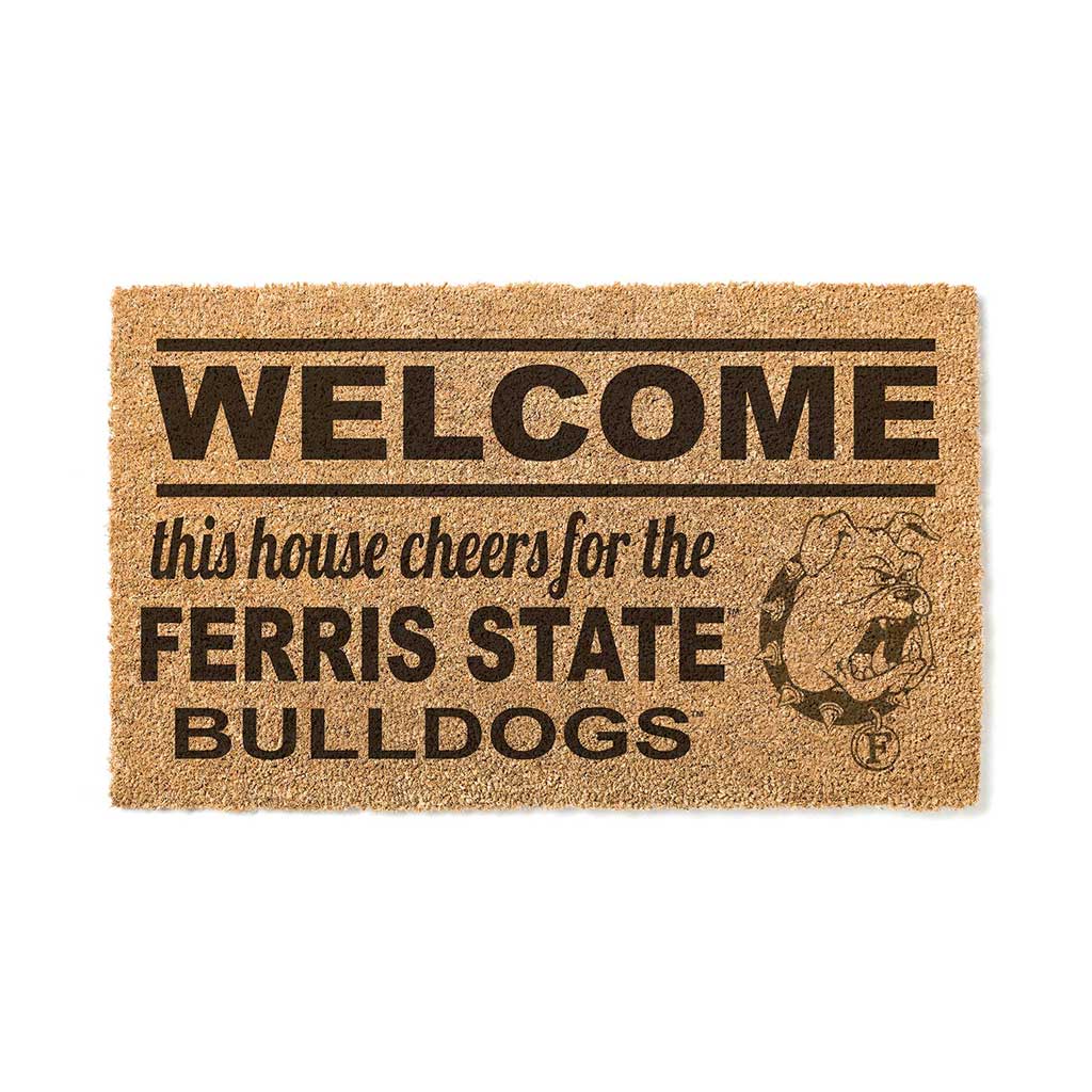 Team Coir Doormat Welcome Ferris State Bulldogs