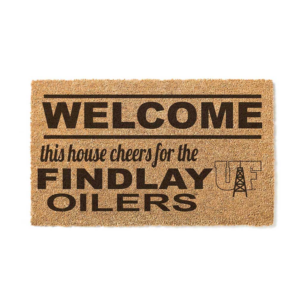 Team Coir Doormat Welcome Findlay Oilers