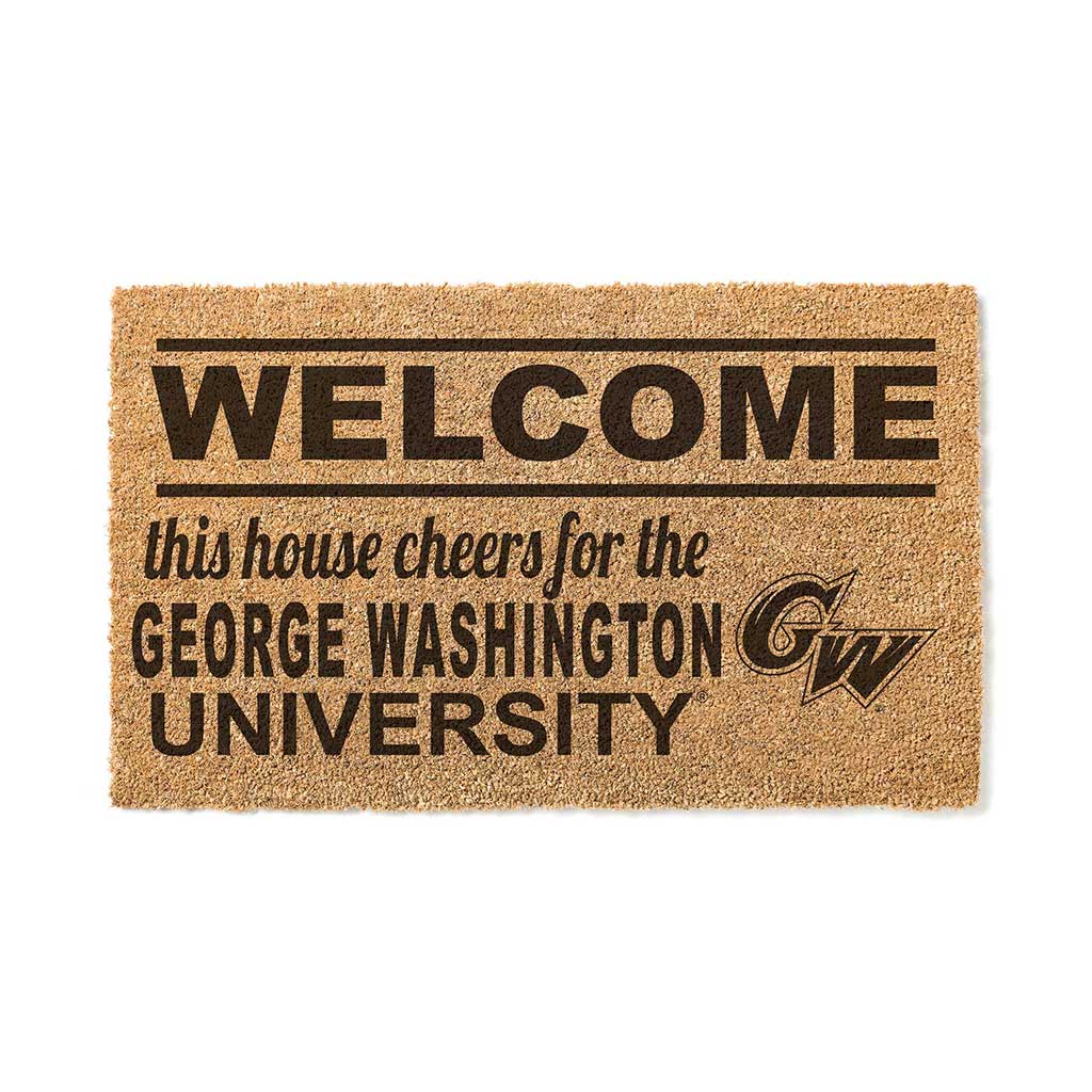 Team Coir Doormat Welcome George Washington Univ Colonials