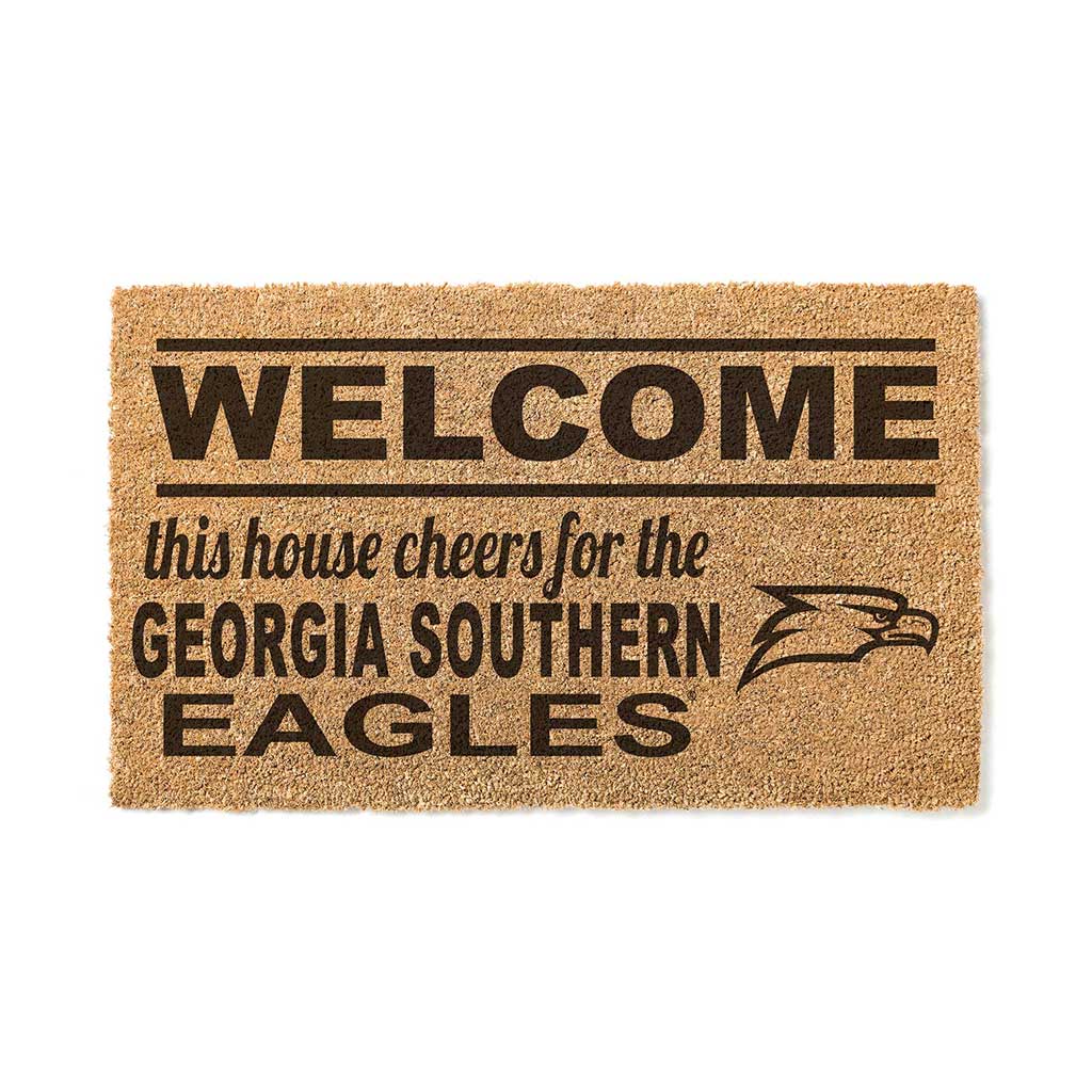 Team Coir Doormat Welcome Georgia Southern Eagles