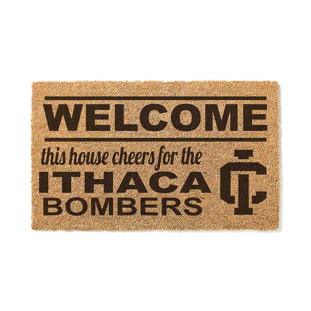 Team Coir Doormat Welcome Ithaca College Bombers