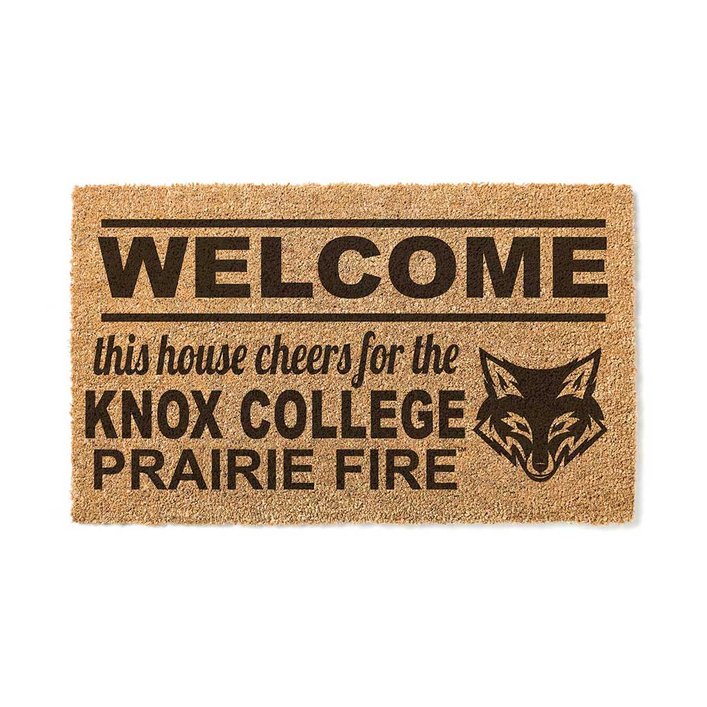 Team Coir Doormat Welcome Knox College Prairie Fire