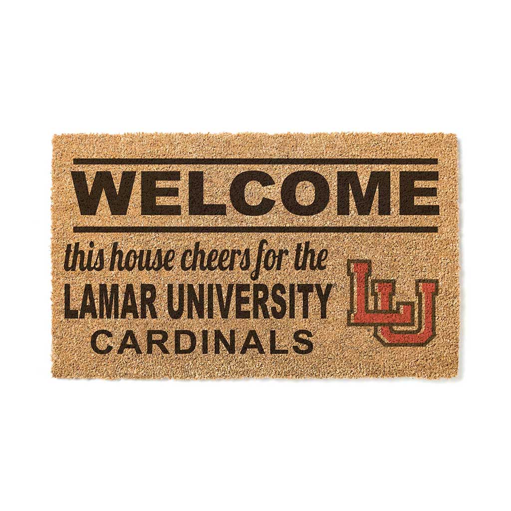Team Coir Doormat Welcome Lamar Cardinals