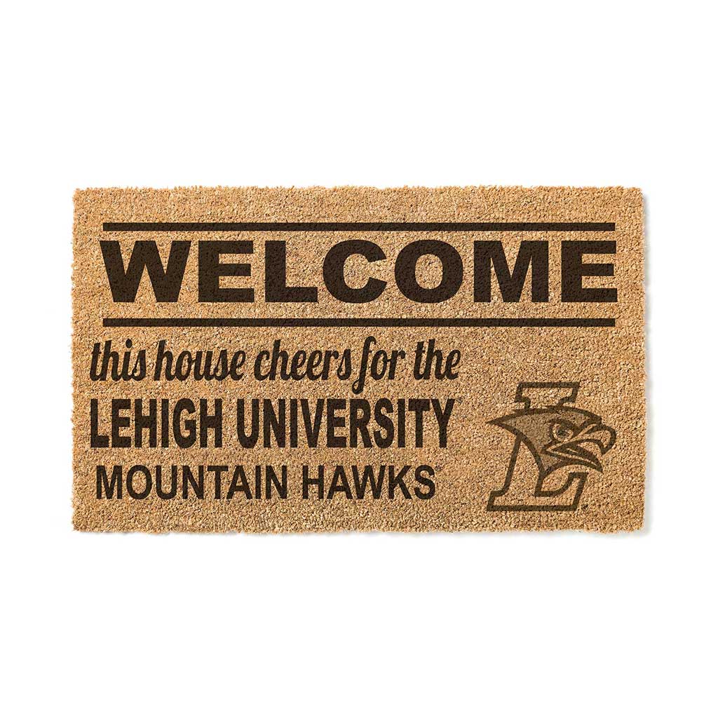 Team Coir Doormat Welcome Lehigh Mountain Hawks
