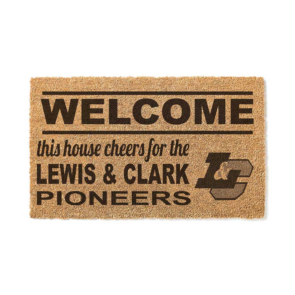 Team Coir Doormat Welcome Lewis and Clark College Pioneers