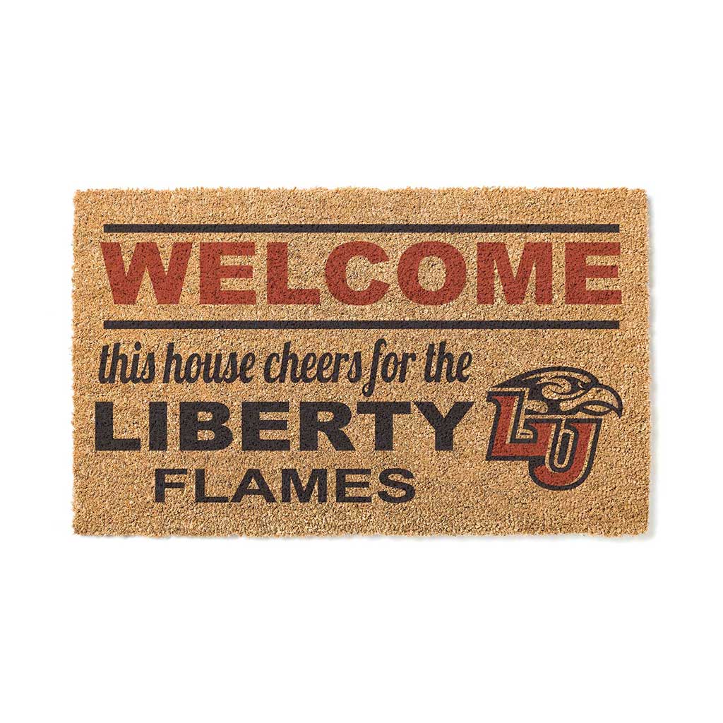 Team Coir Doormat Welcome Liberty Flames